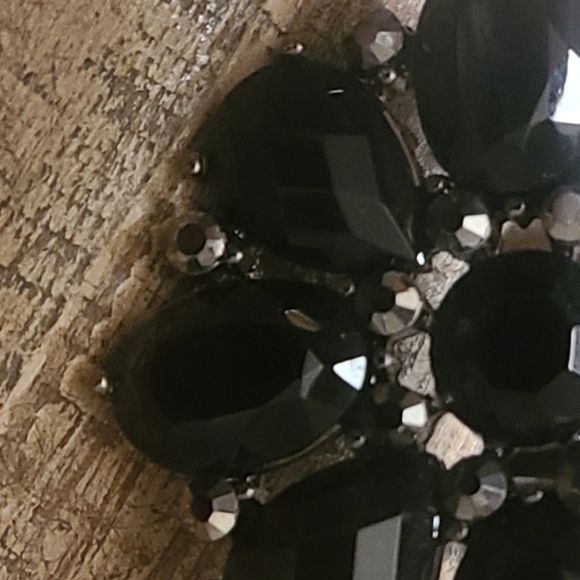 BLACK CLASSIC GEMSTONE RING SIZE 6 - Picture 5 of 5